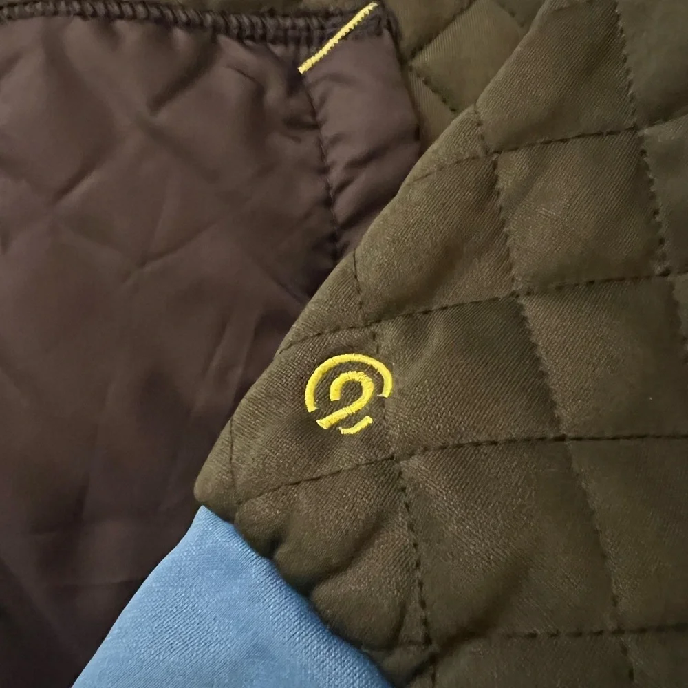 Champion Quilted Green & Blue Reversible Boys Jacket Size XL(16)